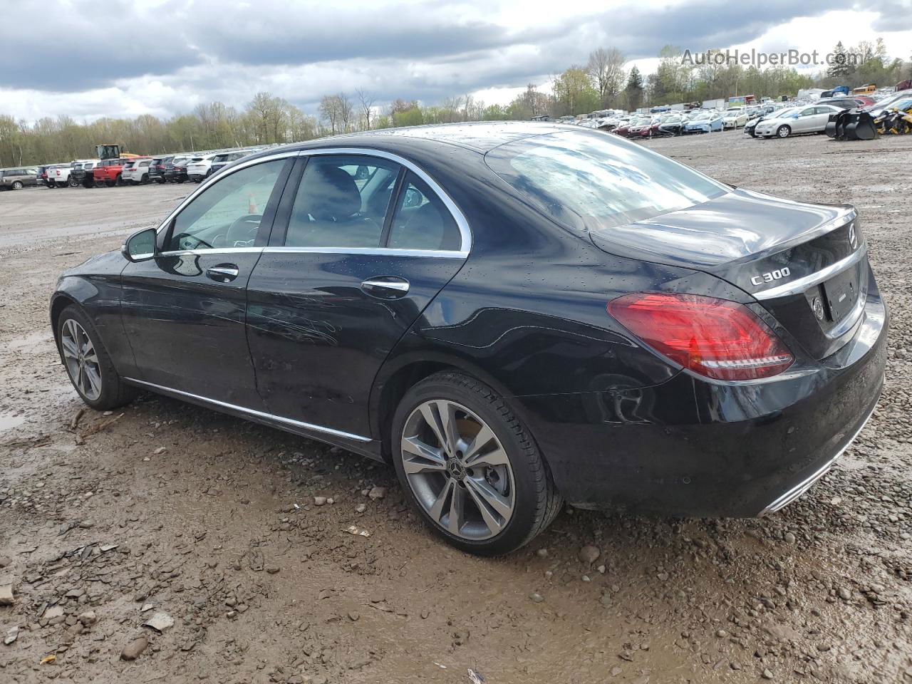 2019 Mercedes-benz C 300 4matic Black vin: 55SWF8EB7KU322039