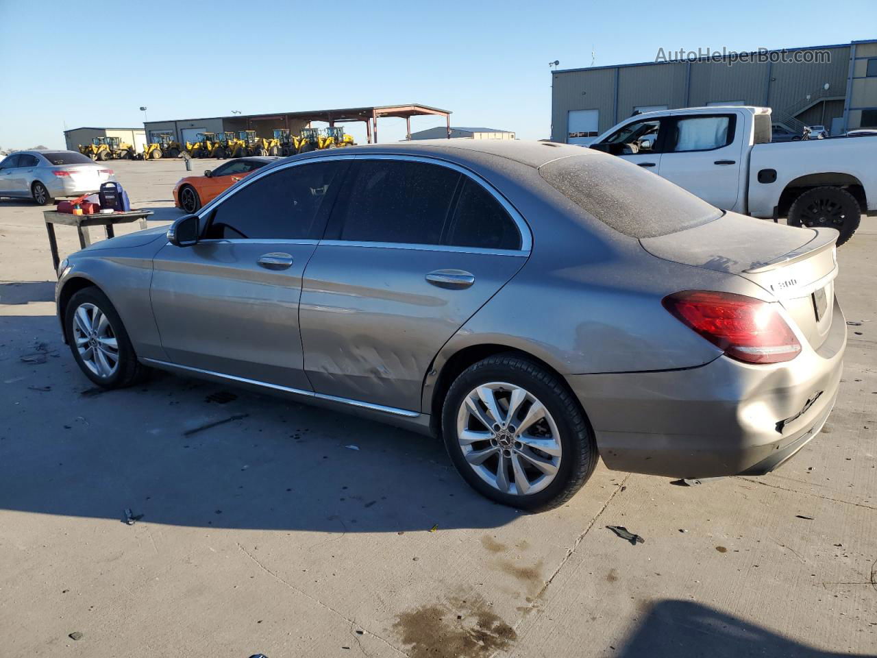 2019 Mercedes-benz C 300 4matic Серый vin: 55SWF8EB8KU286605