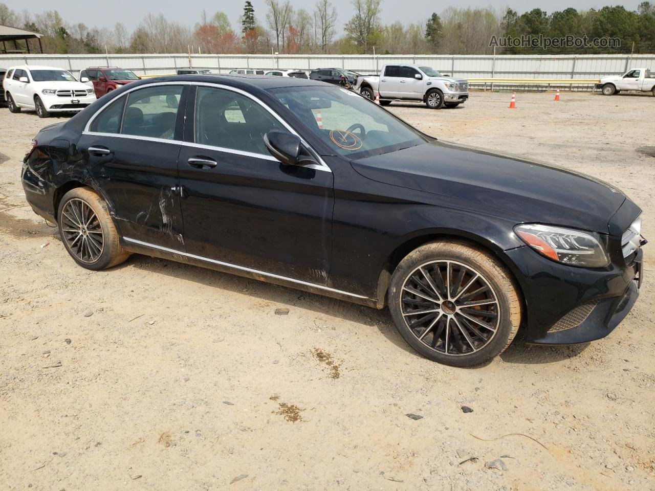 2019 Mercedes-benz C 300 4matic Black vin: 55SWF8EB8KU288337