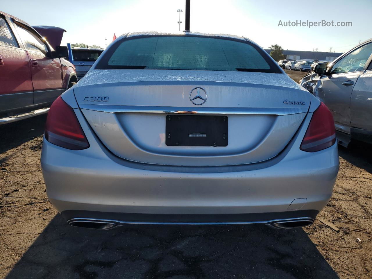 2019 Mercedes-benz C 300 4matic Silver vin: 55SWF8EB8KU306027