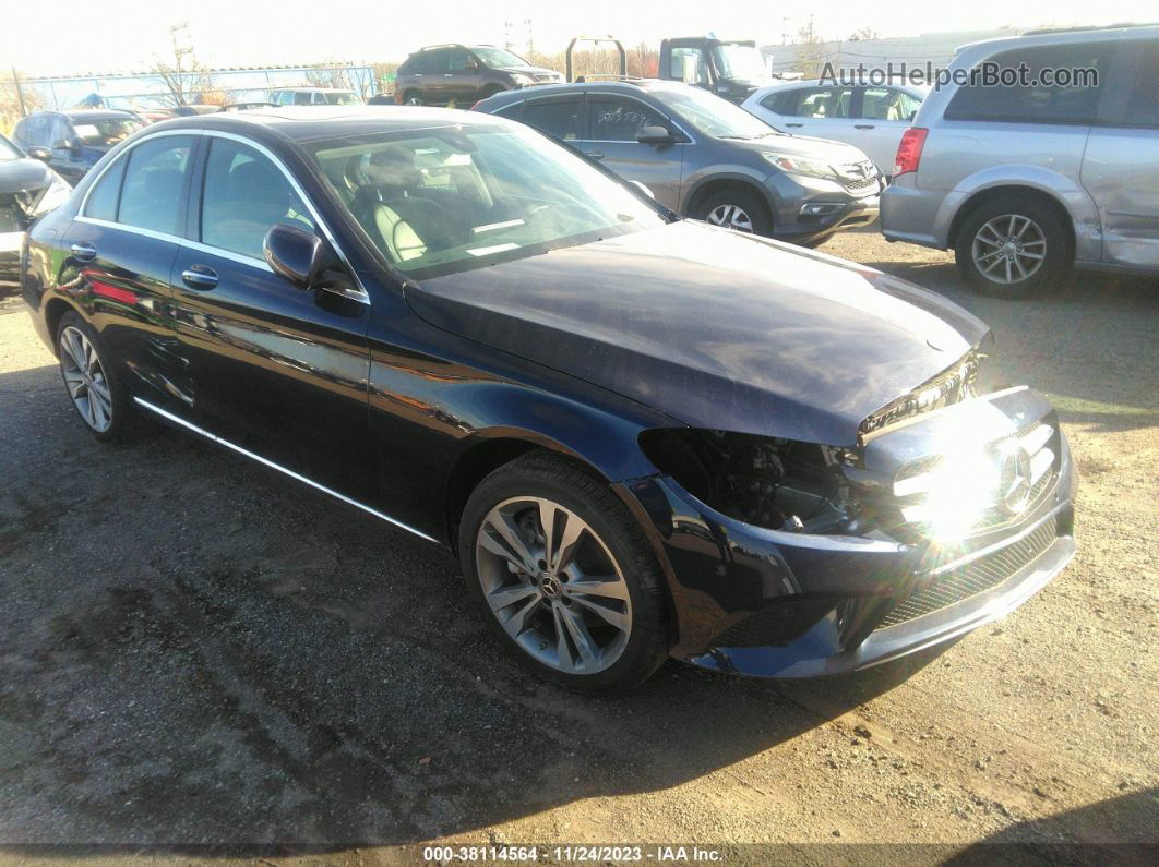 2019 Mercedes-benz C 300 4matic Blue vin: 55SWF8EB8KU308831