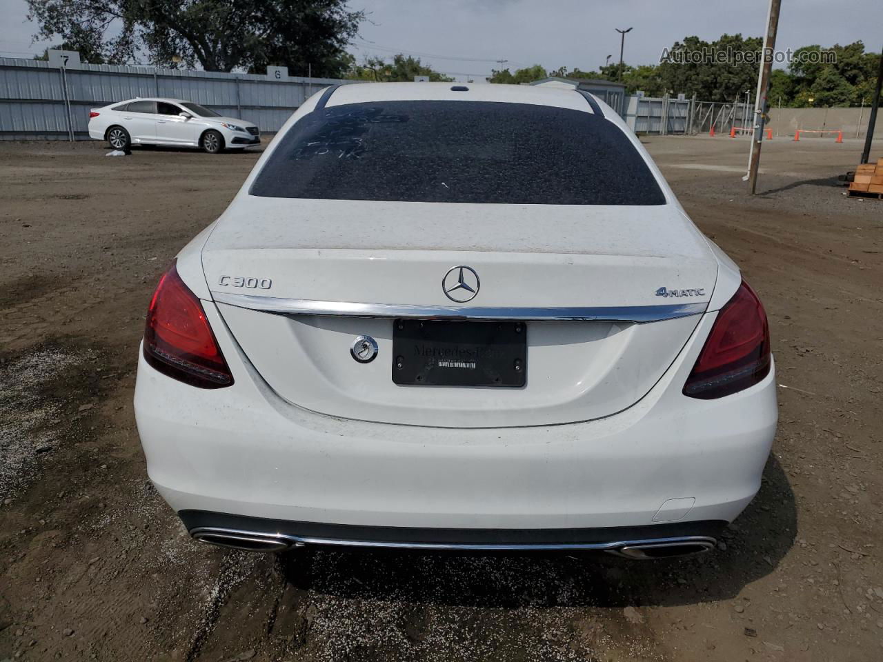 2019 Mercedes-benz C 300 4matic White vin: 55SWF8EB8KU316525