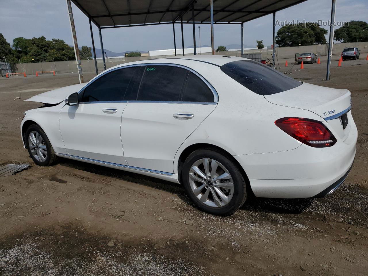 2019 Mercedes-benz C 300 4matic White vin: 55SWF8EB8KU316525