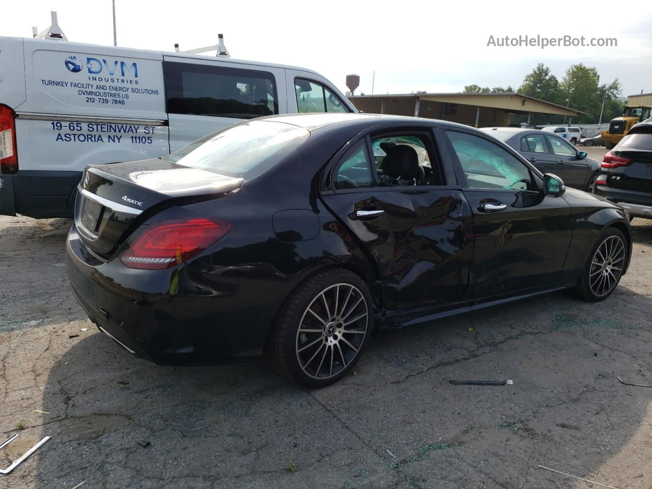 2019 Mercedes-benz C 300 4matic Black vin: 55SWF8EB8KU321627