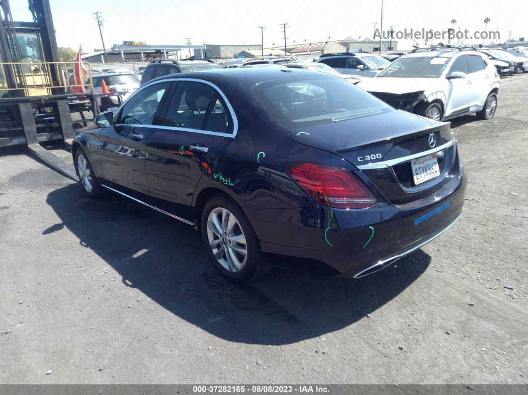 2019 Mercedes-benz C-class C 300 Синий vin: 55SWF8EB9KU286452