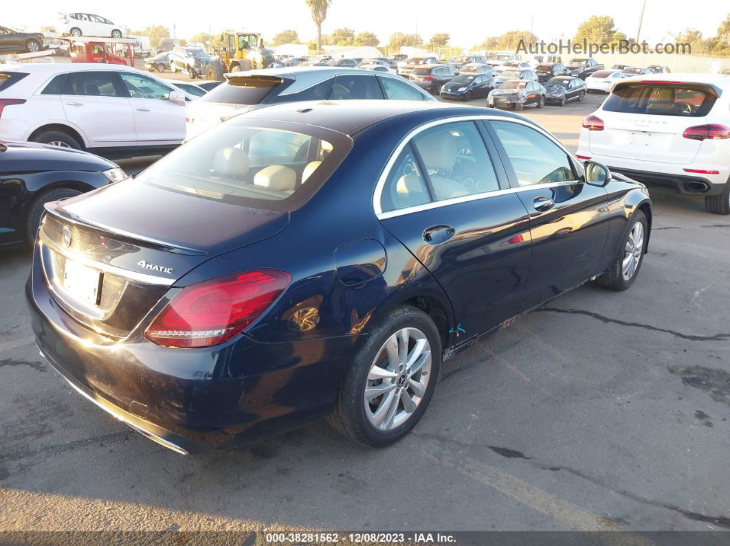 2019 Mercedes-benz C 300 4matic Dark Blue vin: 55SWF8EB9KU286452