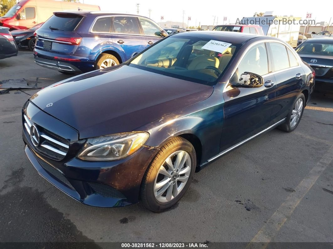 2019 Mercedes-benz C 300 4matic Dark Blue vin: 55SWF8EB9KU286452