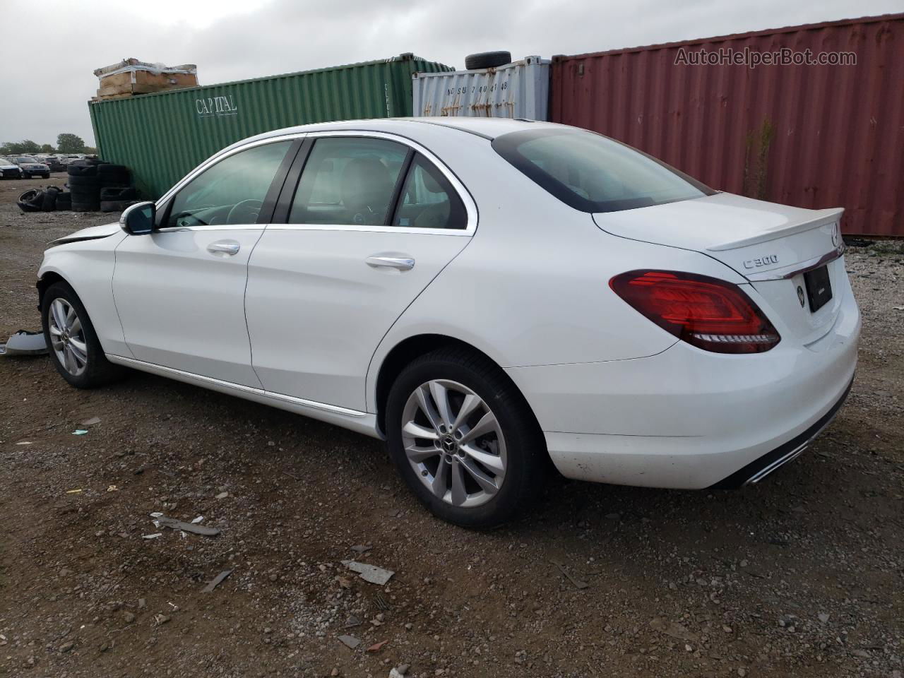 2019 Mercedes-benz C 300 4matic White vin: 55SWF8EB9KU308675