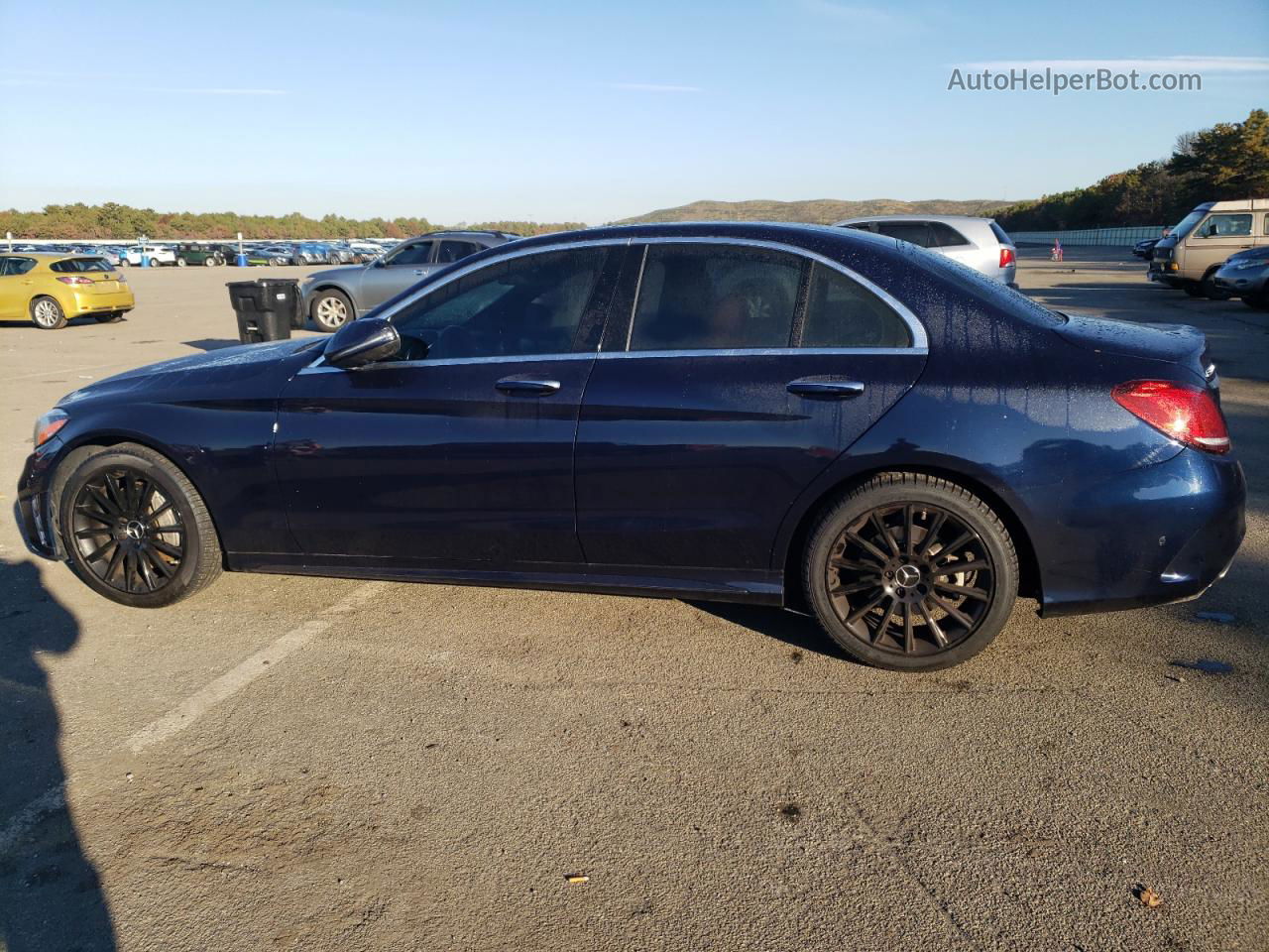 2019 Mercedes-benz C 300 4matic Blue vin: 55SWF8EB9KU311804