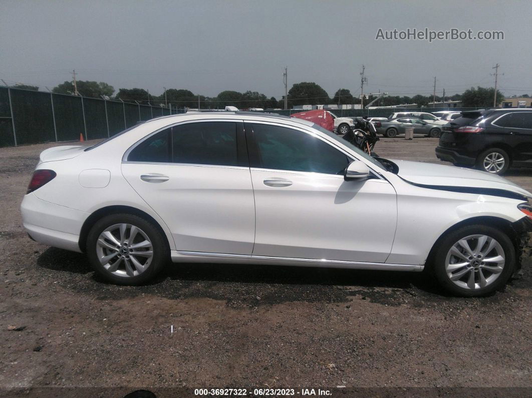 2019 Mercedes-benz C-class C 300 White vin: 55SWF8EBXKU286766