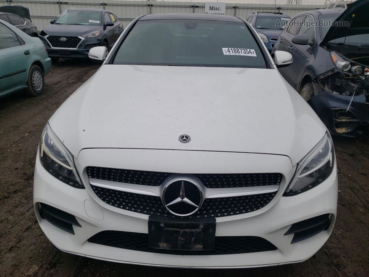 2019 Mercedes-benz C 300 4matic White vin: 55SWF8EBXKU289943