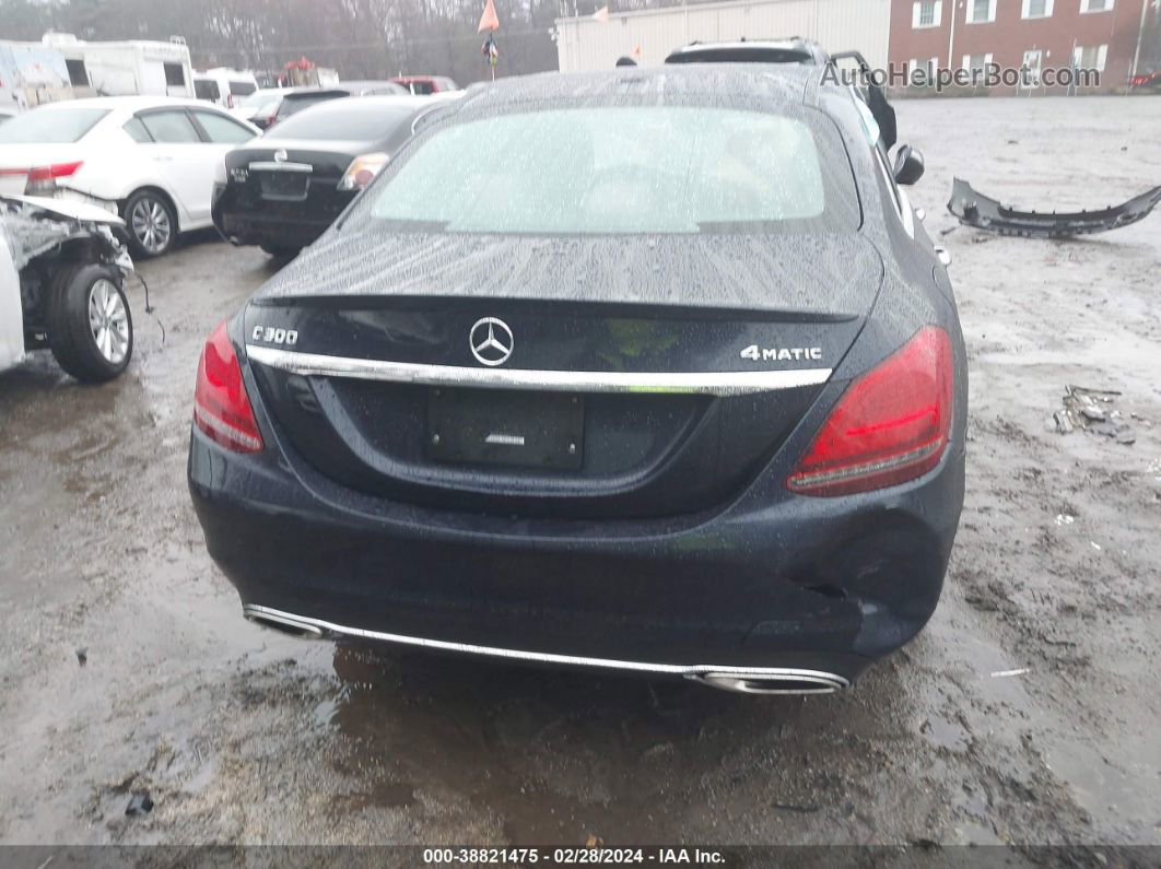 2019 Mercedes-benz C 300 4matic Black vin: 55SWF8EBXKU293829