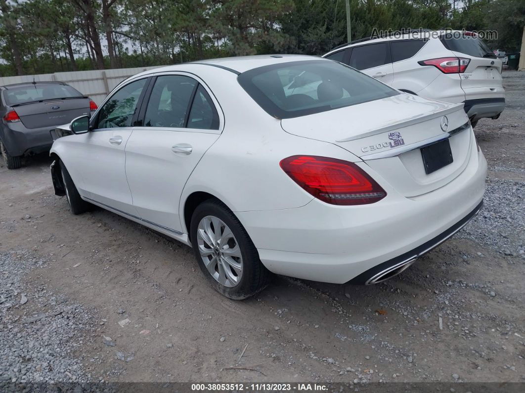 2019 Mercedes-benz C 300 4matic White vin: 55SWF8EBXKU301489