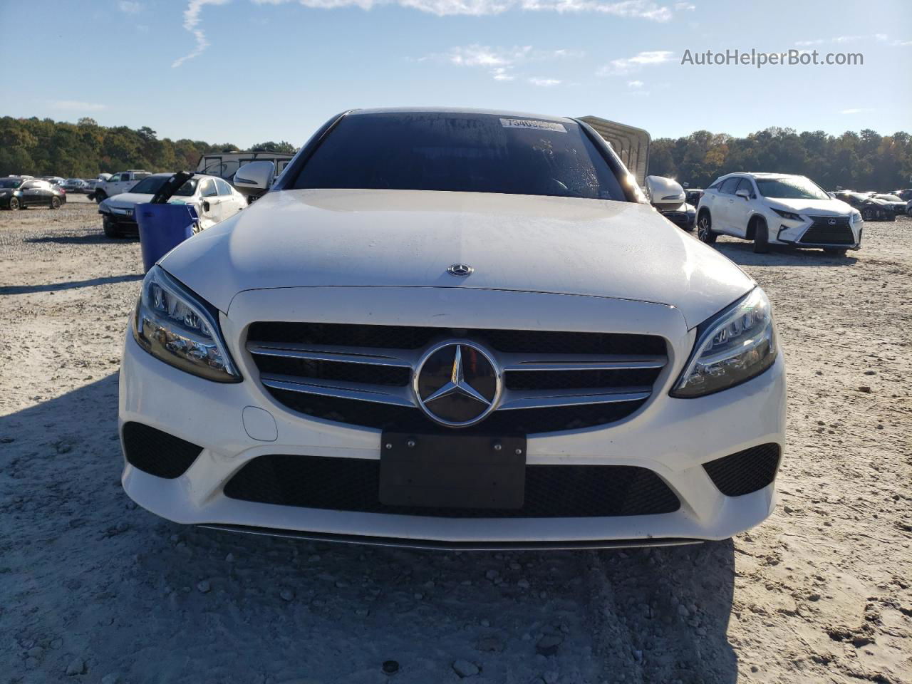 2019 Mercedes-benz C 300 4matic White vin: 55SWF8EBXKU304960