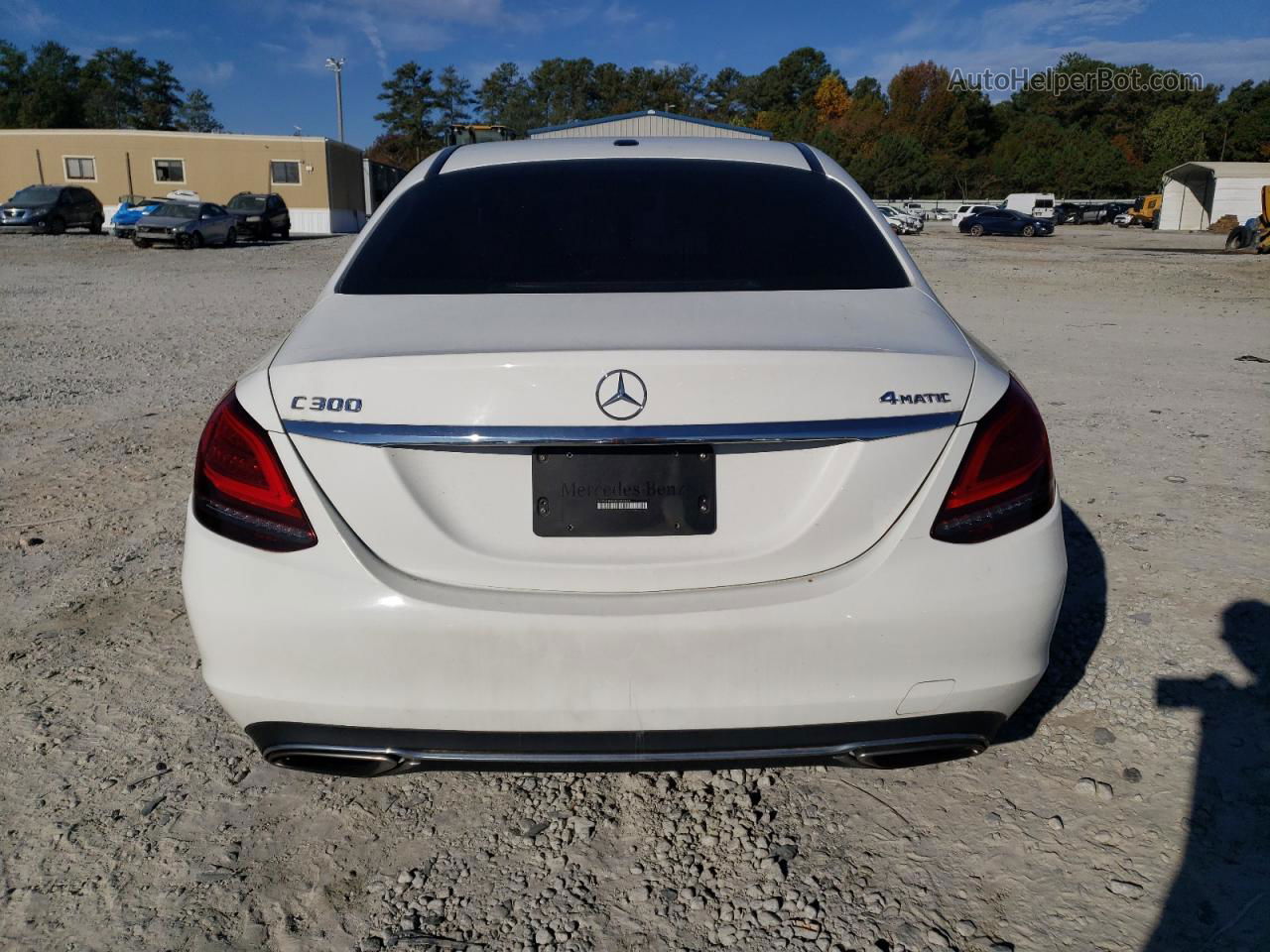 2019 Mercedes-benz C 300 4matic White vin: 55SWF8EBXKU304960