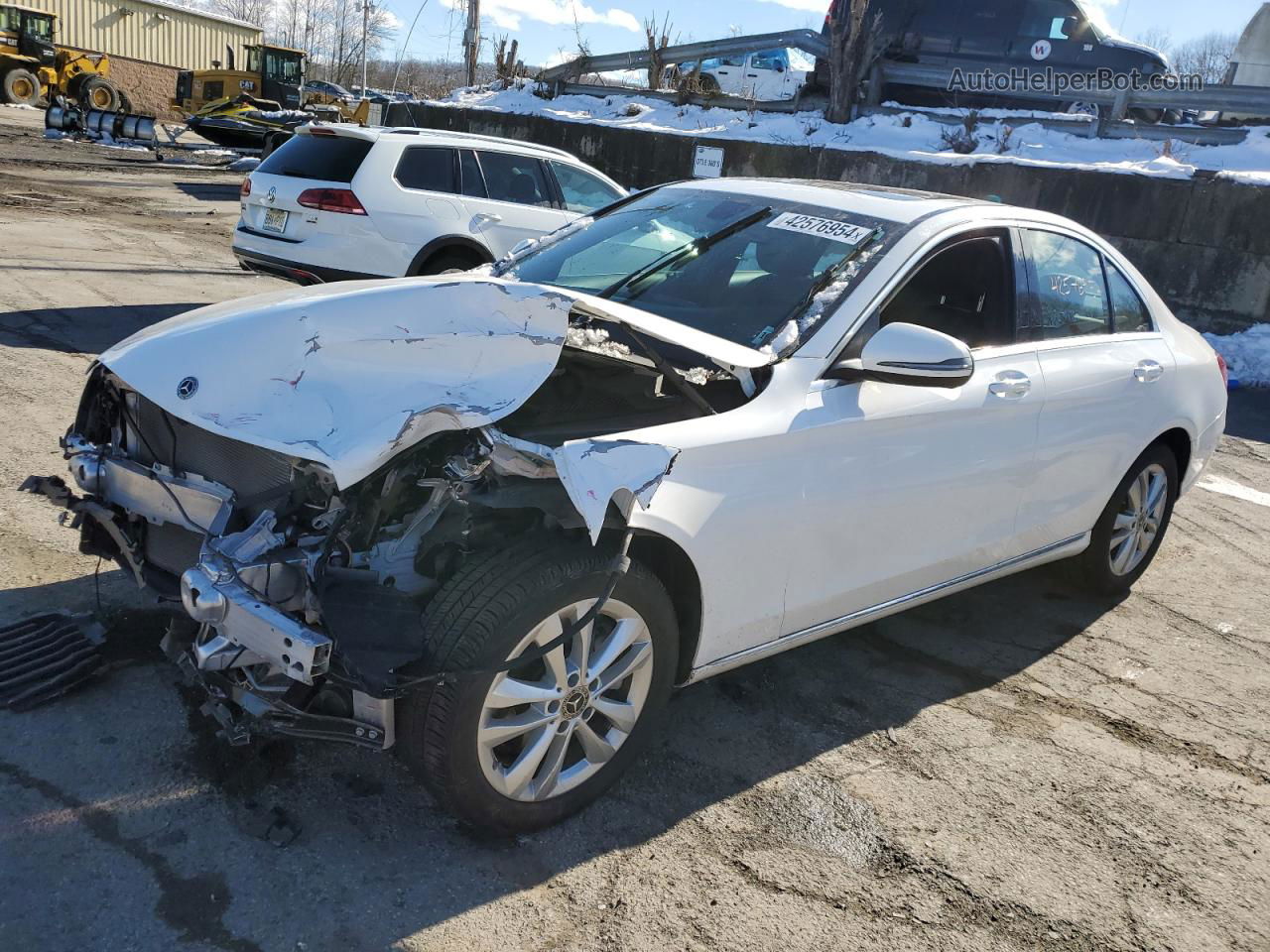 2019 Mercedes-benz C 300 4matic White vin: 55SWF8EBXKU313058