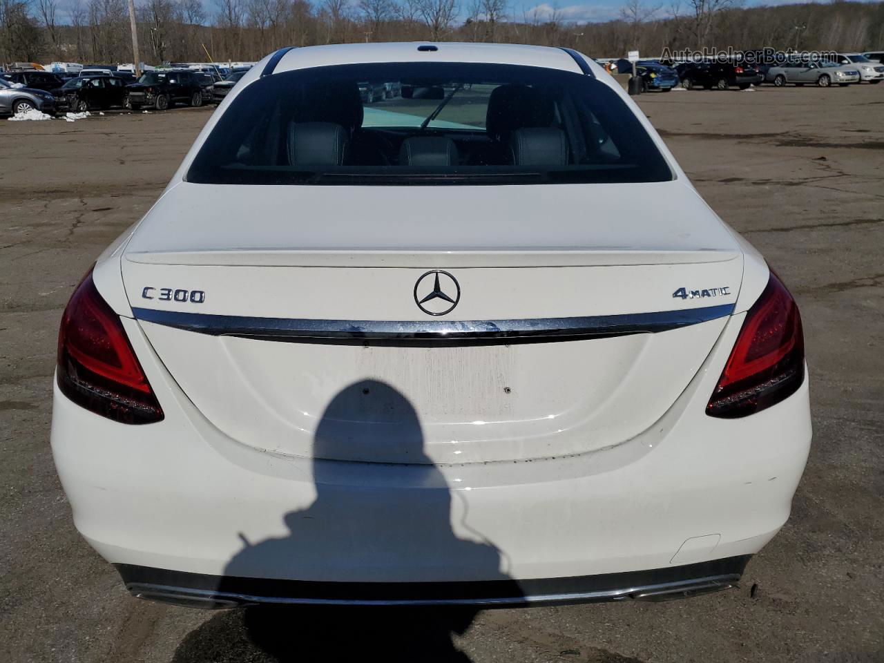 2019 Mercedes-benz C 300 4matic White vin: 55SWF8EBXKU313058