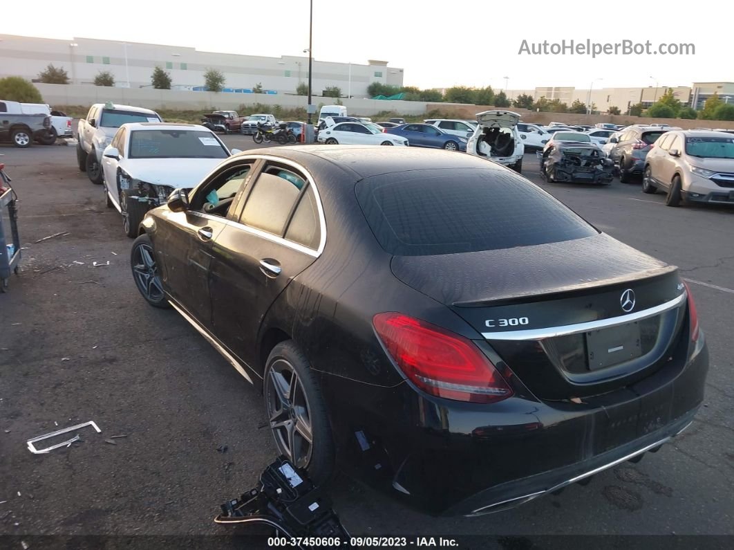 2019 Mercedes-benz C-class C 300 Black vin: 55SWF8EBXKU316915