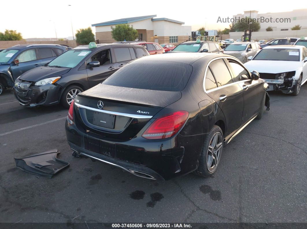 2019 Mercedes-benz C-class C 300 Black vin: 55SWF8EBXKU316915