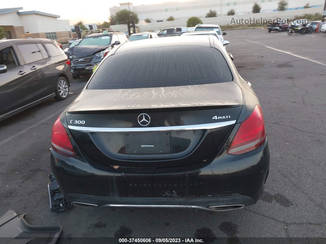 2019 Mercedes-benz C-class C 300 Black vin: 55SWF8EBXKU316915