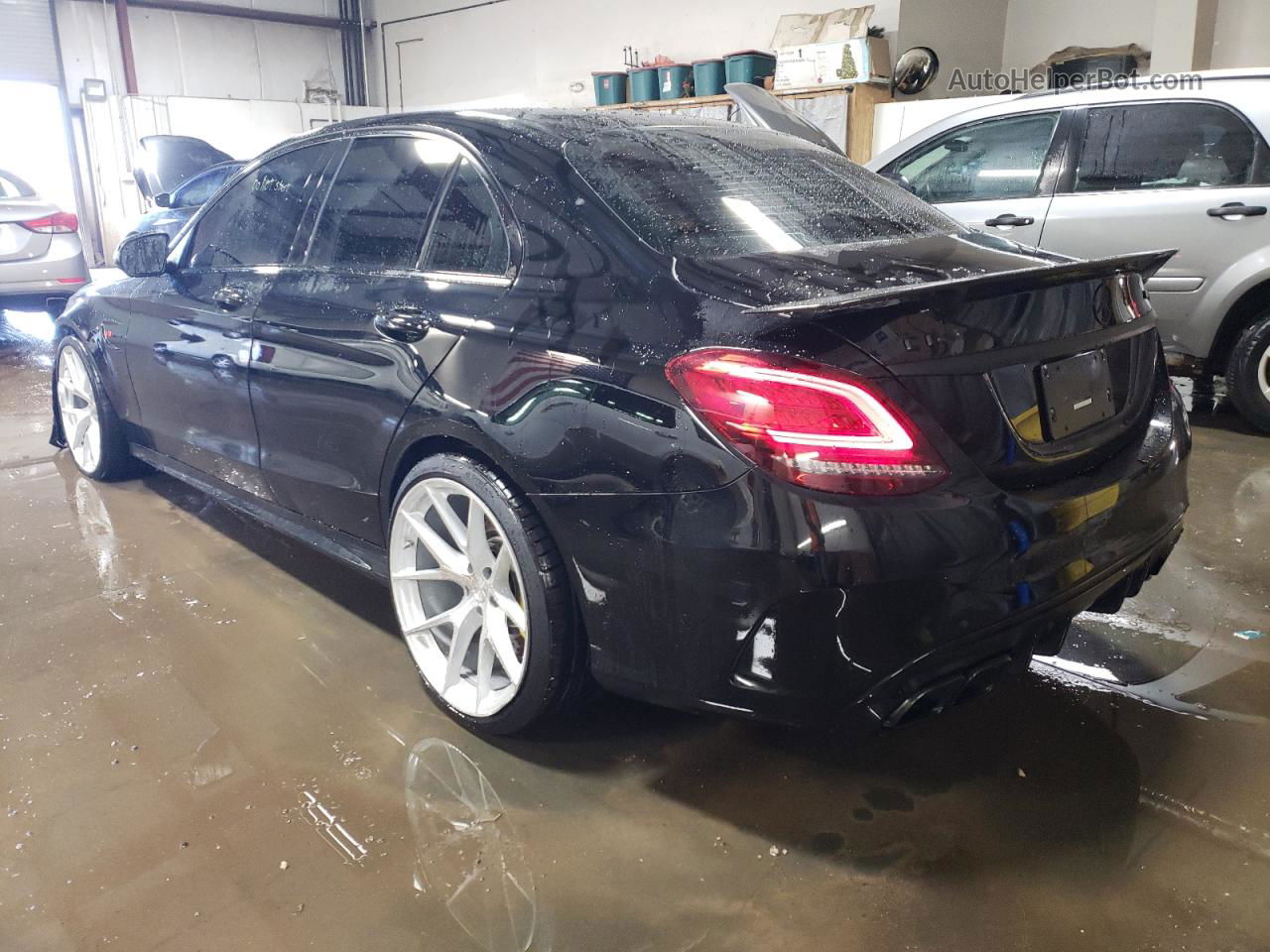 2019 Mercedes-benz C 63 Amg Черный vin: 55SWF8GB1KU306996