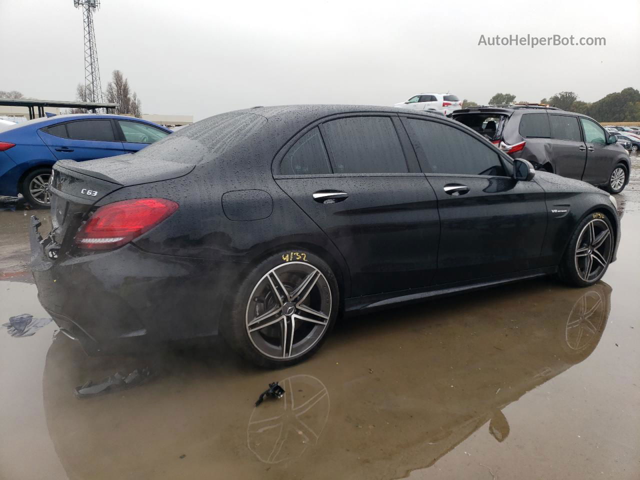 2019 Mercedes-benz C 63 Amg Black vin: 55SWF8GB8KU313976