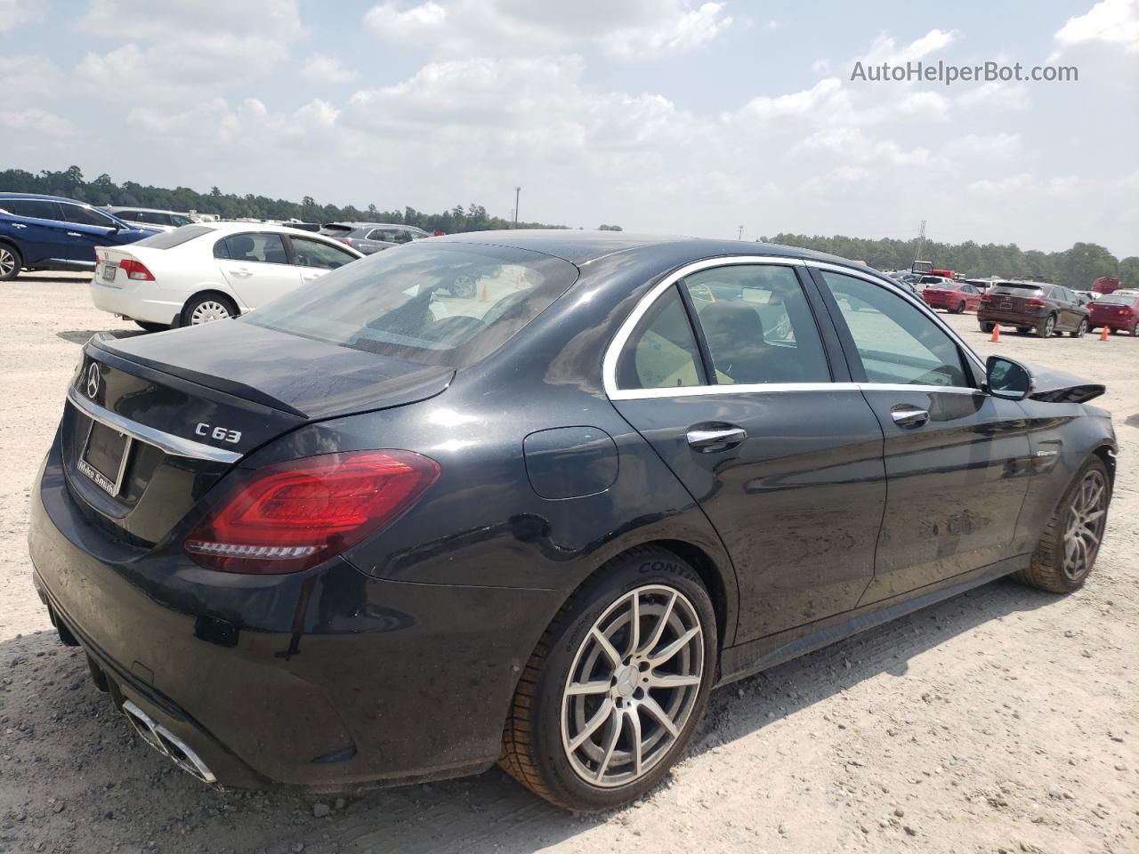 2019 Mercedes-benz C 63 Amg Черный vin: 55SWF8GBXKU316121