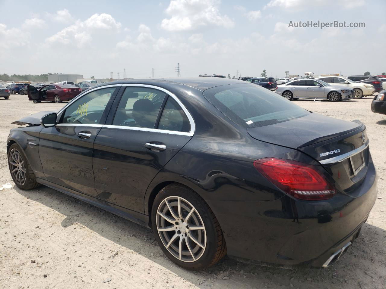 2019 Mercedes-benz C 63 Amg Черный vin: 55SWF8GBXKU316121