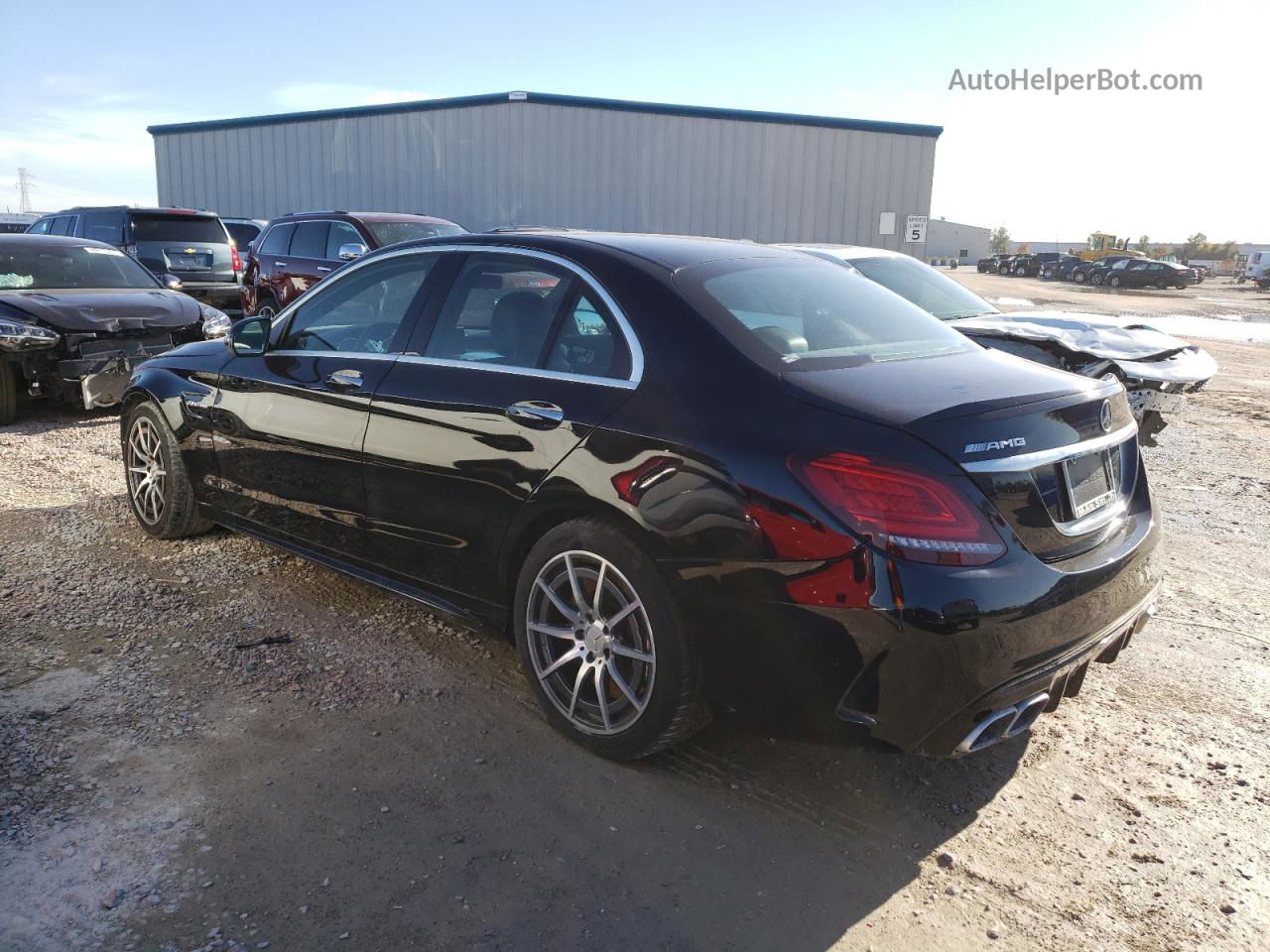 2019 Mercedes-benz C 63 Amg Черный vin: 55SWF8GBXKU316121