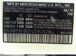 2015 Mercedes-benz C-class Amg C 63 S White vin: 55SWF8HB0FU082429