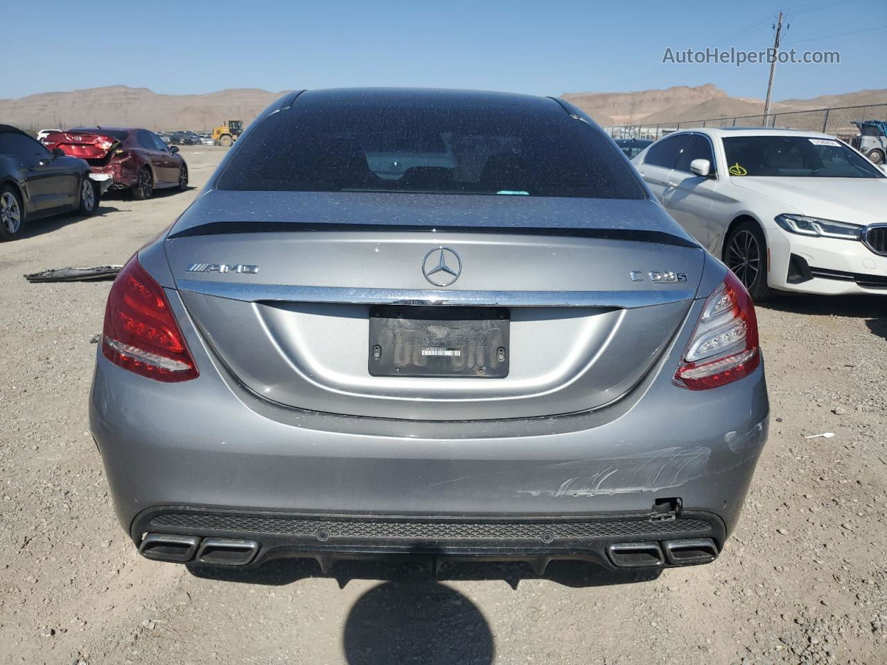 2015 Mercedes-benz C 63 Amg-s Gray vin: 55SWF8HB5FU080031