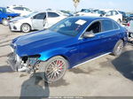 2019 Mercedes-benz C-class Amg C 63 S Blue vin: 55SWF8HB6KU304188