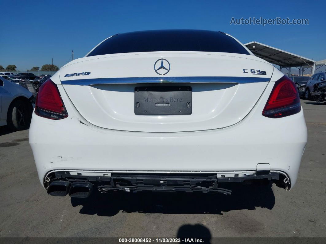 2019 Mercedes-benz Amg C 63 S White vin: 55SWF8HB6KU305437