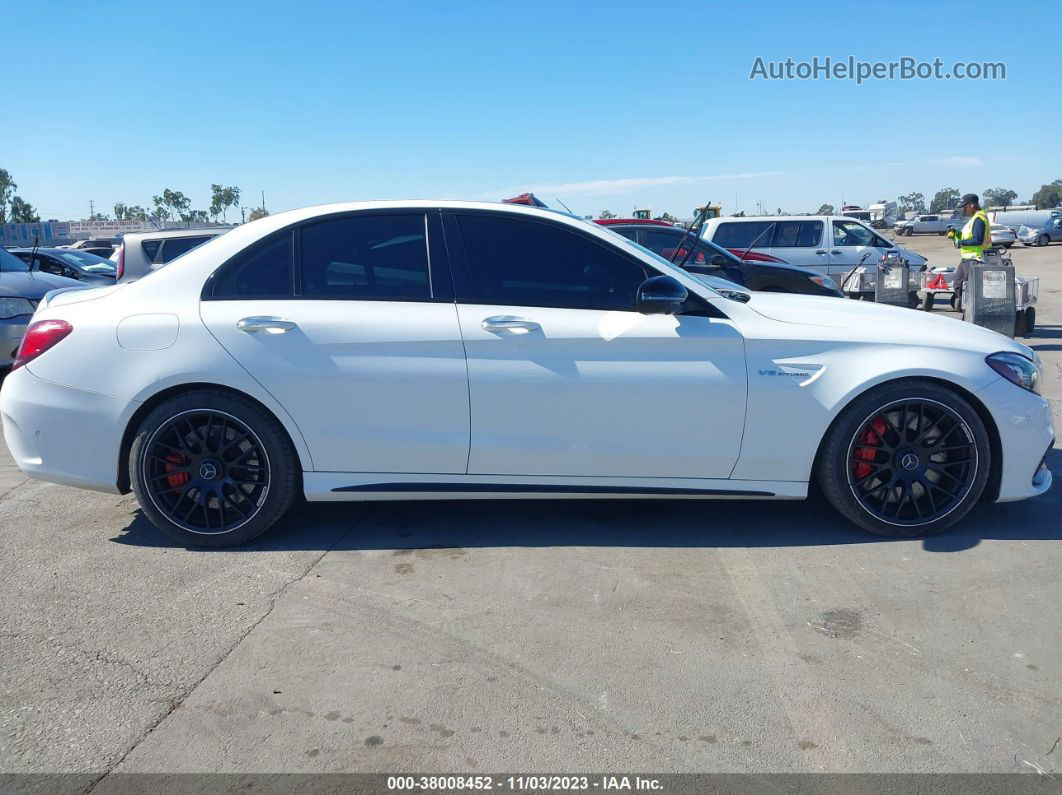 2019 Mercedes-benz Amg C 63 S White vin: 55SWF8HB6KU305437