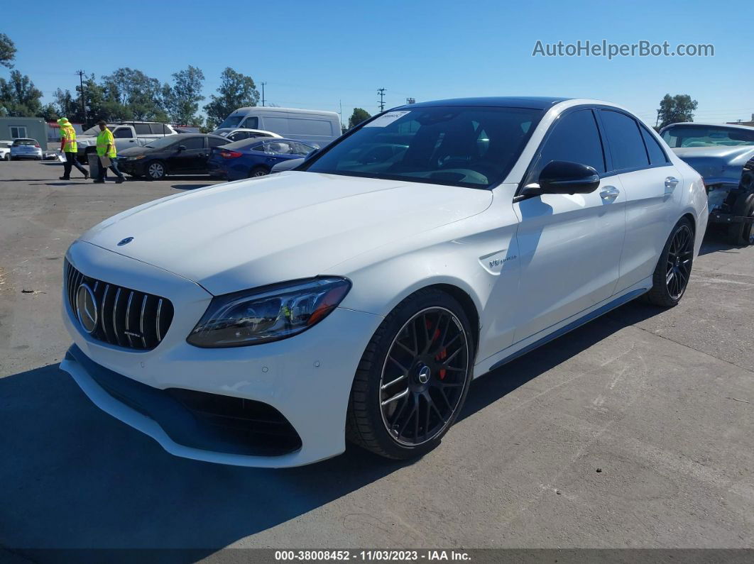 2019 Mercedes-benz Amg C 63 S White vin: 55SWF8HB6KU305437