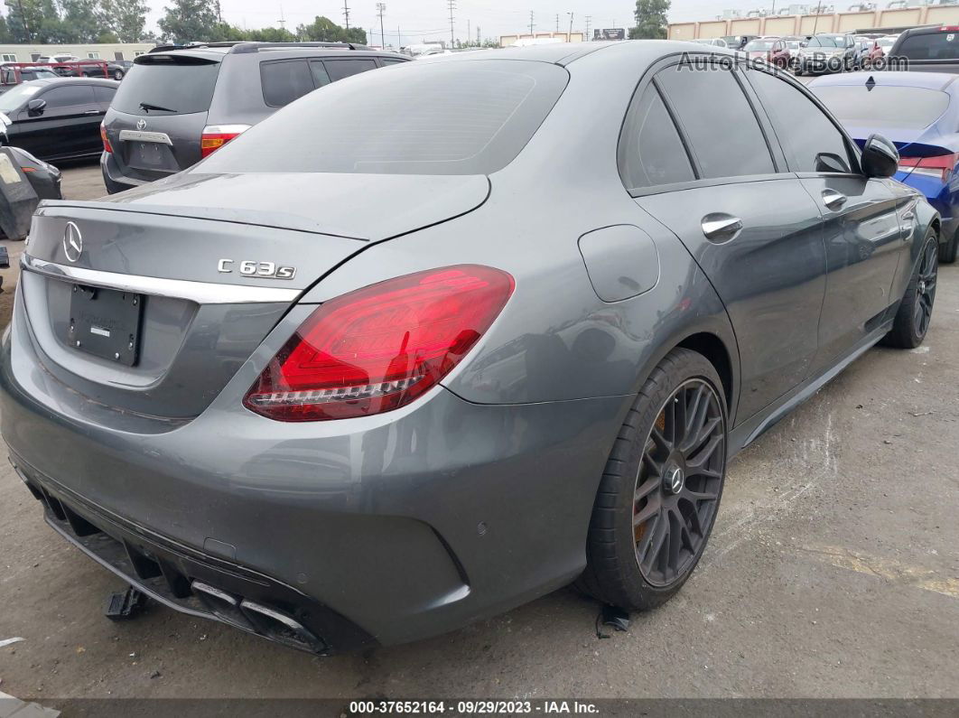 2019 Mercedes-benz C-class Amg C 63 S White vin: 55SWF8HB9KU308607