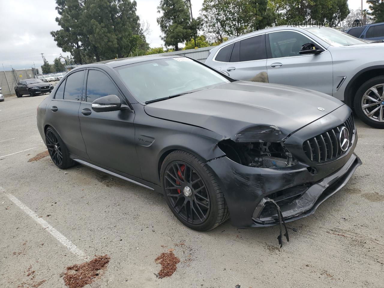 2019 Mercedes-benz C 63 Amg-s Black vin: 55SWF8HBXKU316490