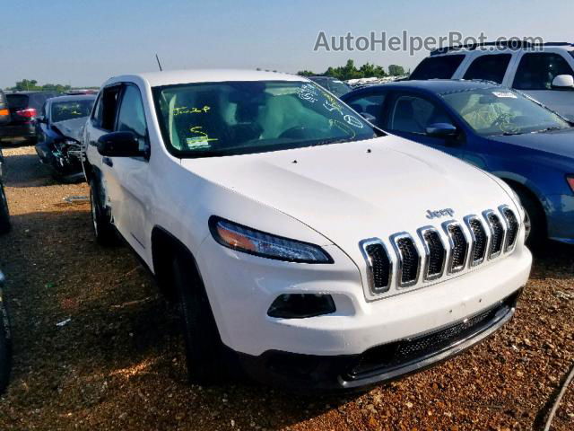 2016 Jeep Cherokee Sport Белый vin: 1C4PJLAS2GW208210