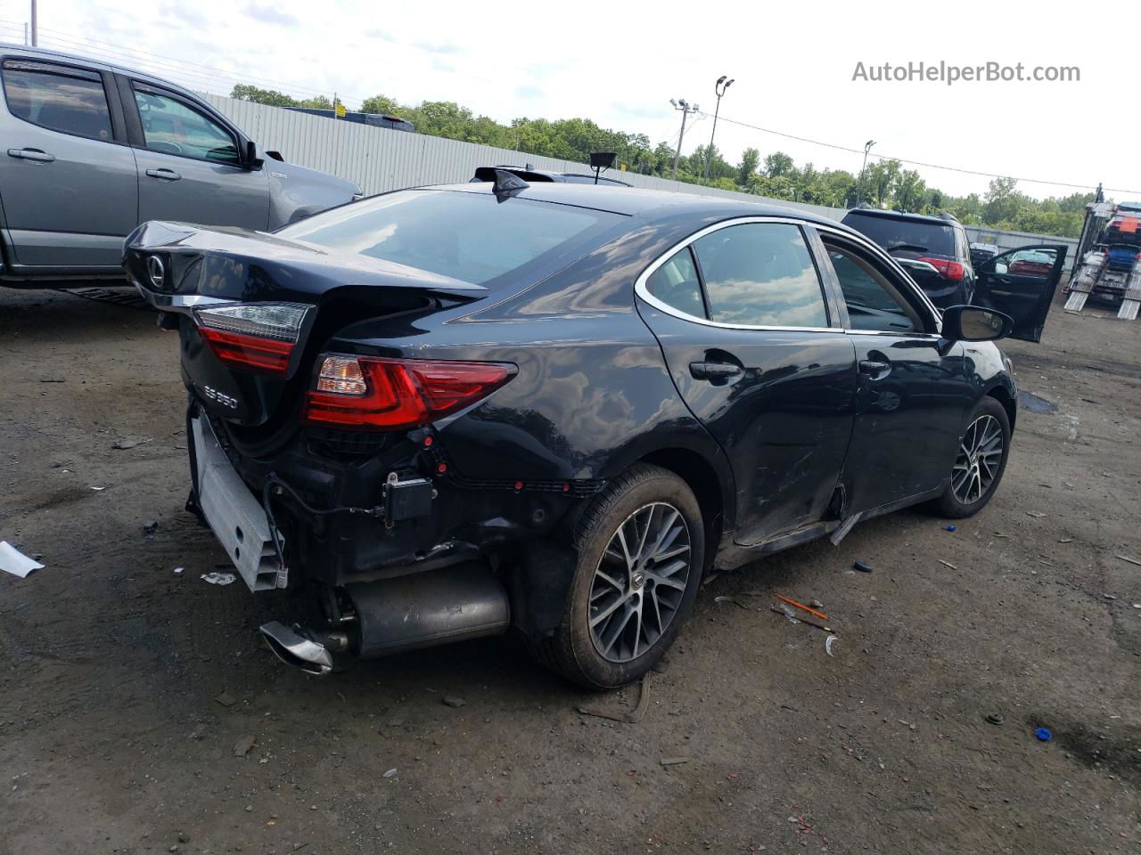 2016 Lexus Es 350 Black vin: 58ABK1GG0GU034197