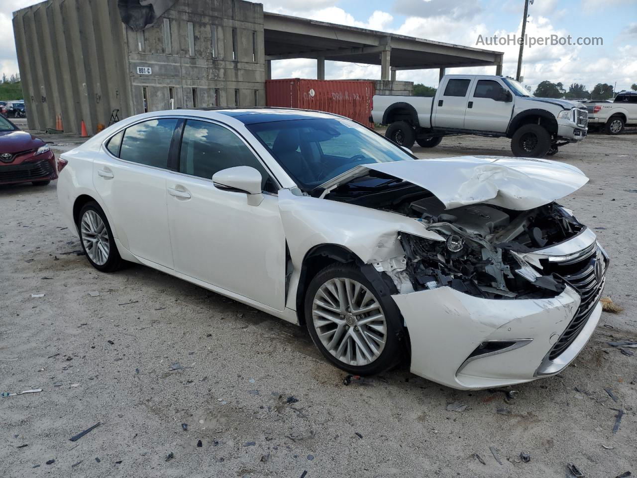 2016 Lexus Es 350 White vin: 58ABK1GG0GU035267