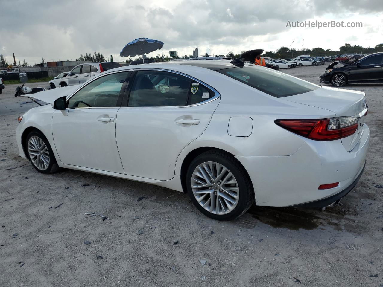 2016 Lexus Es 350 White vin: 58ABK1GG0GU035267