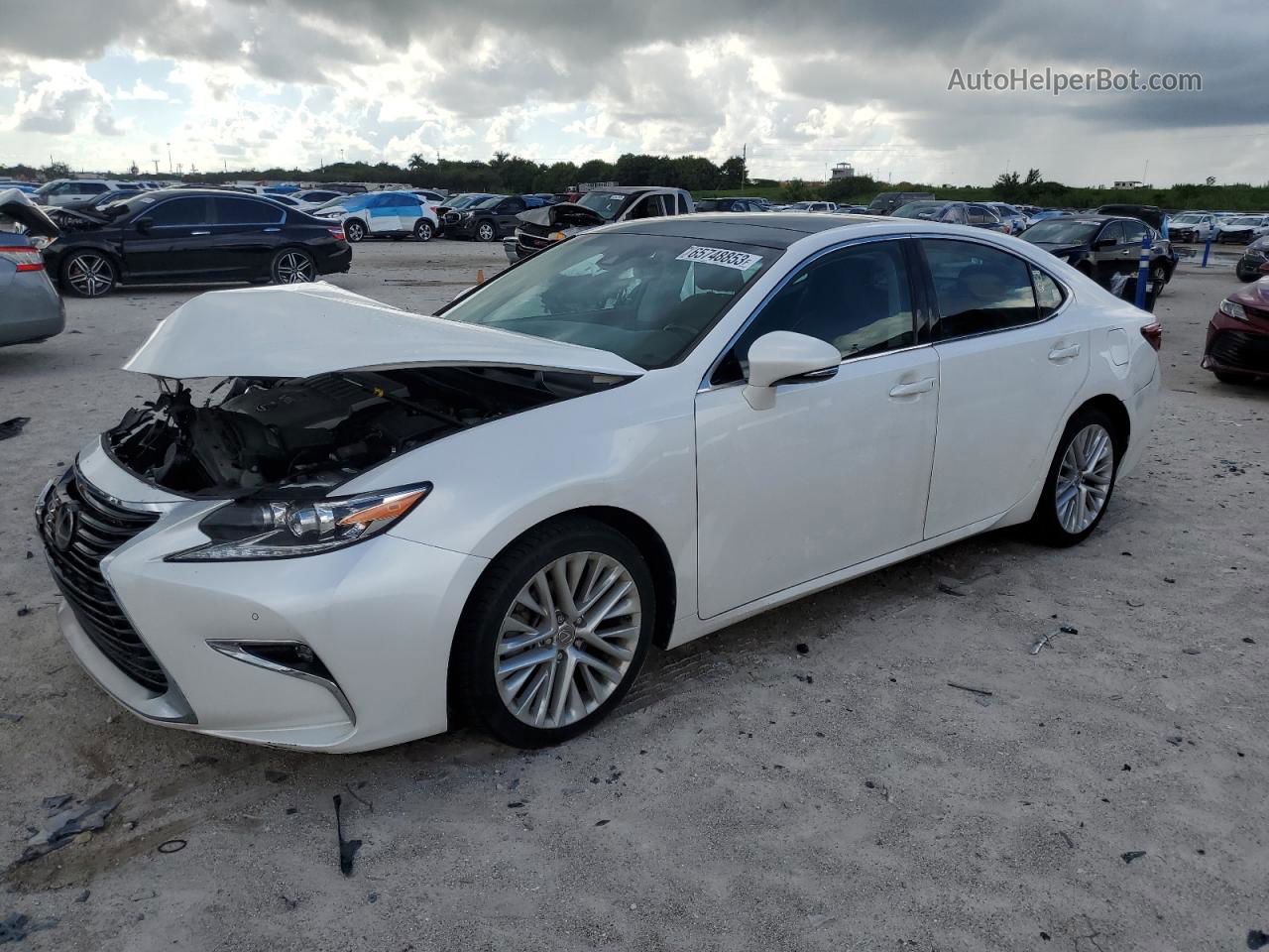 2016 Lexus Es 350 White vin: 58ABK1GG0GU035267