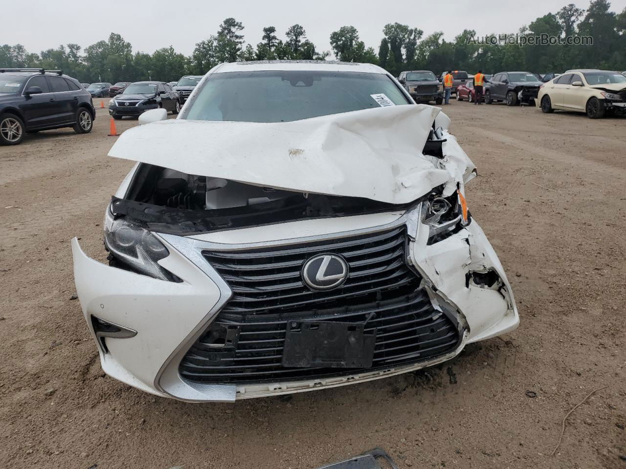 2017 Lexus Es 350 White vin: 58ABK1GG0HU037022