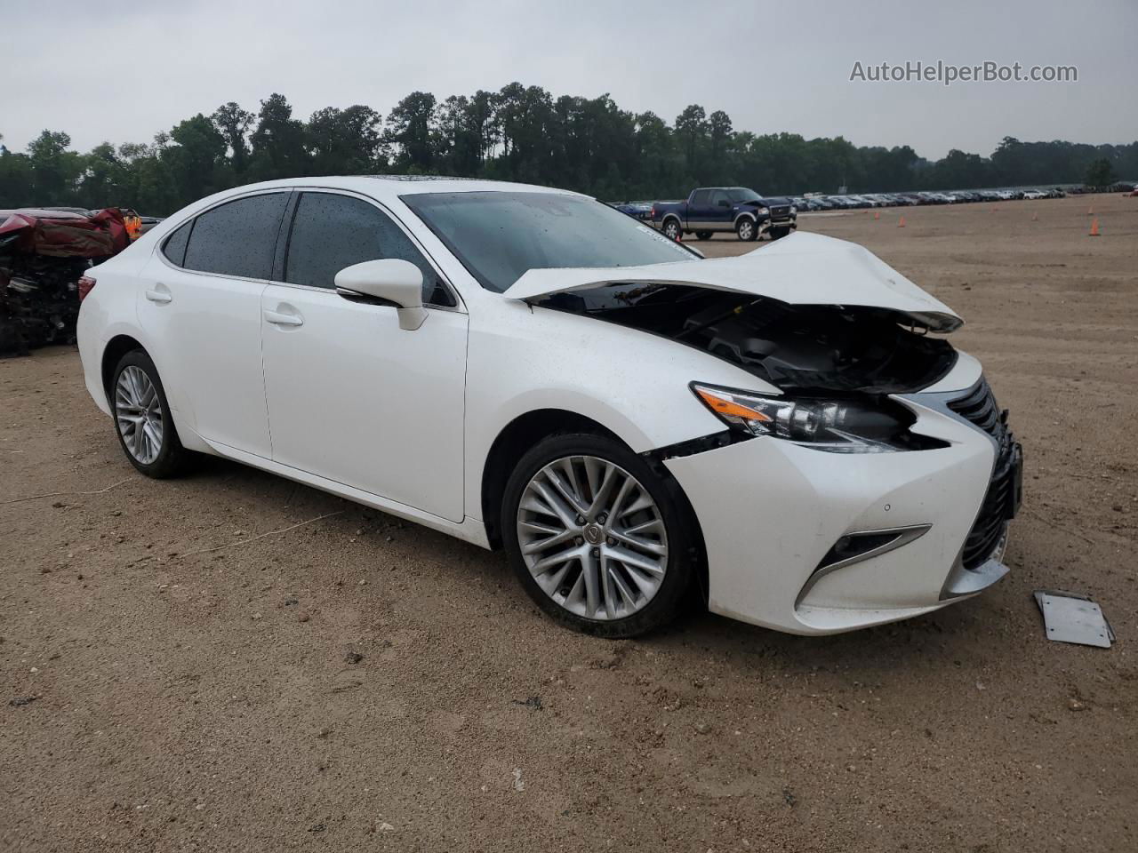 2017 Lexus Es 350 White vin: 58ABK1GG0HU037022