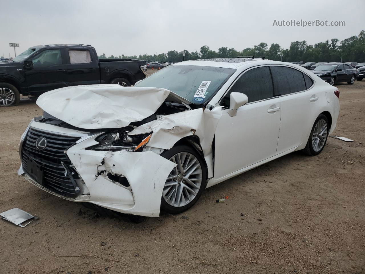 2017 Lexus Es 350 White vin: 58ABK1GG0HU037022