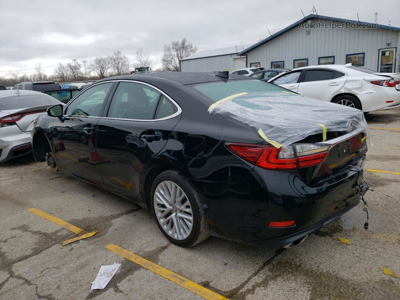 2017 Lexus Es 350 Черный vin: 58ABK1GG0HU041801