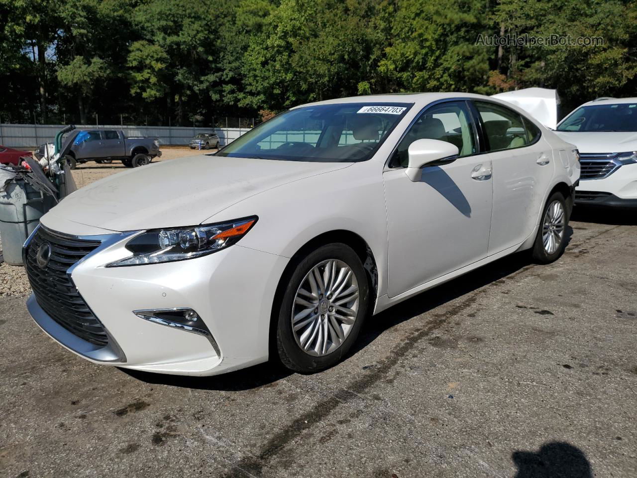 2017 Lexus Es 350 White vin: 58ABK1GG0HU048117