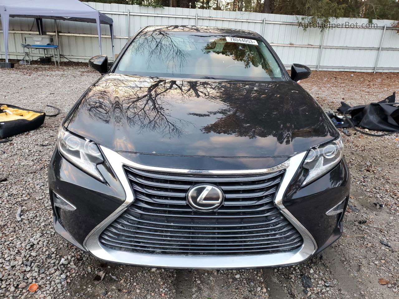 2017 Lexus Es 350 Black vin: 58ABK1GG0HU049395