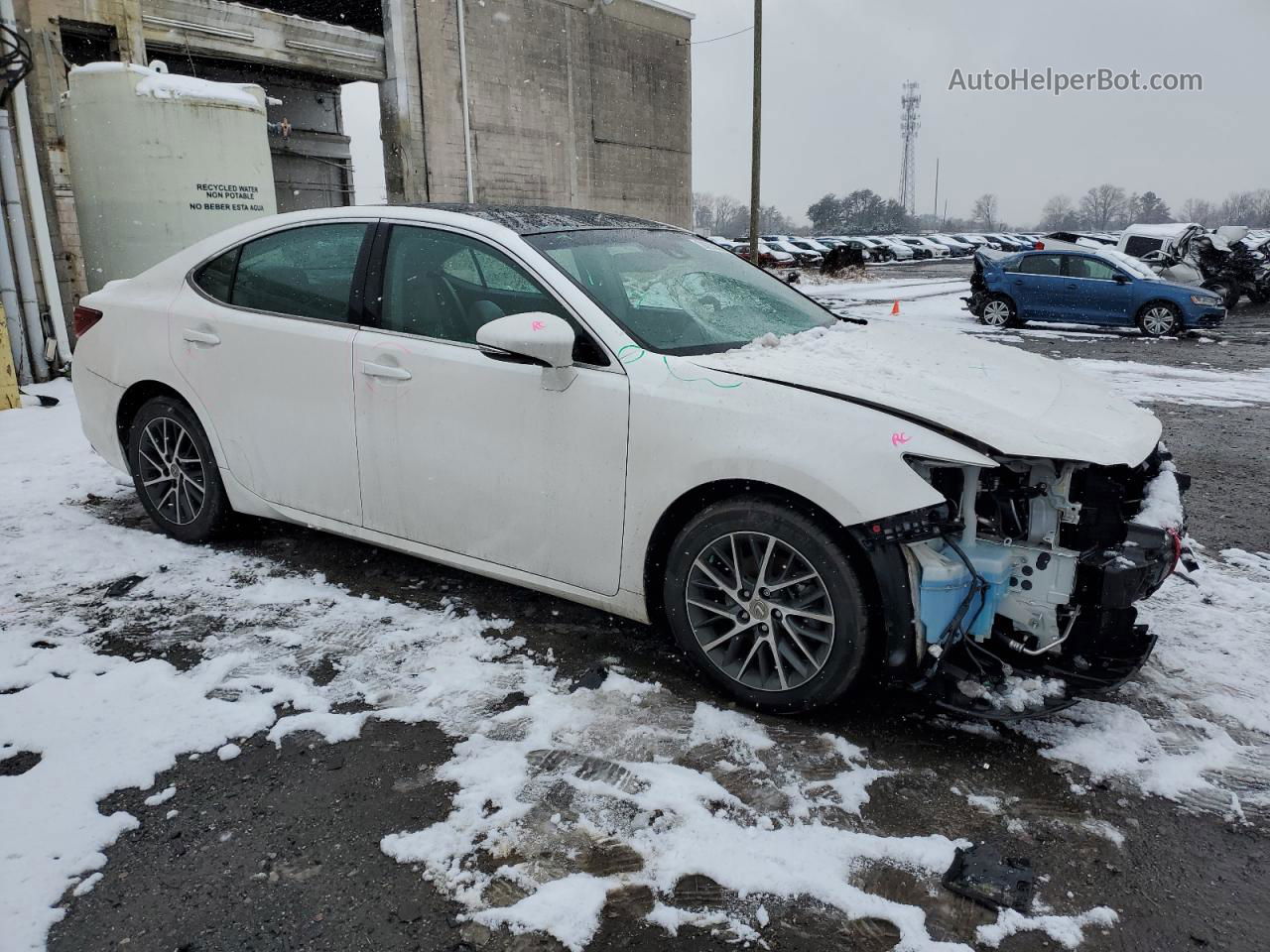 2017 Lexus Es 350 White vin: 58ABK1GG0HU049610