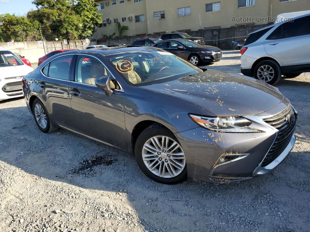 2017 Lexus Es 350 Серый vin: 58ABK1GG0HU052118